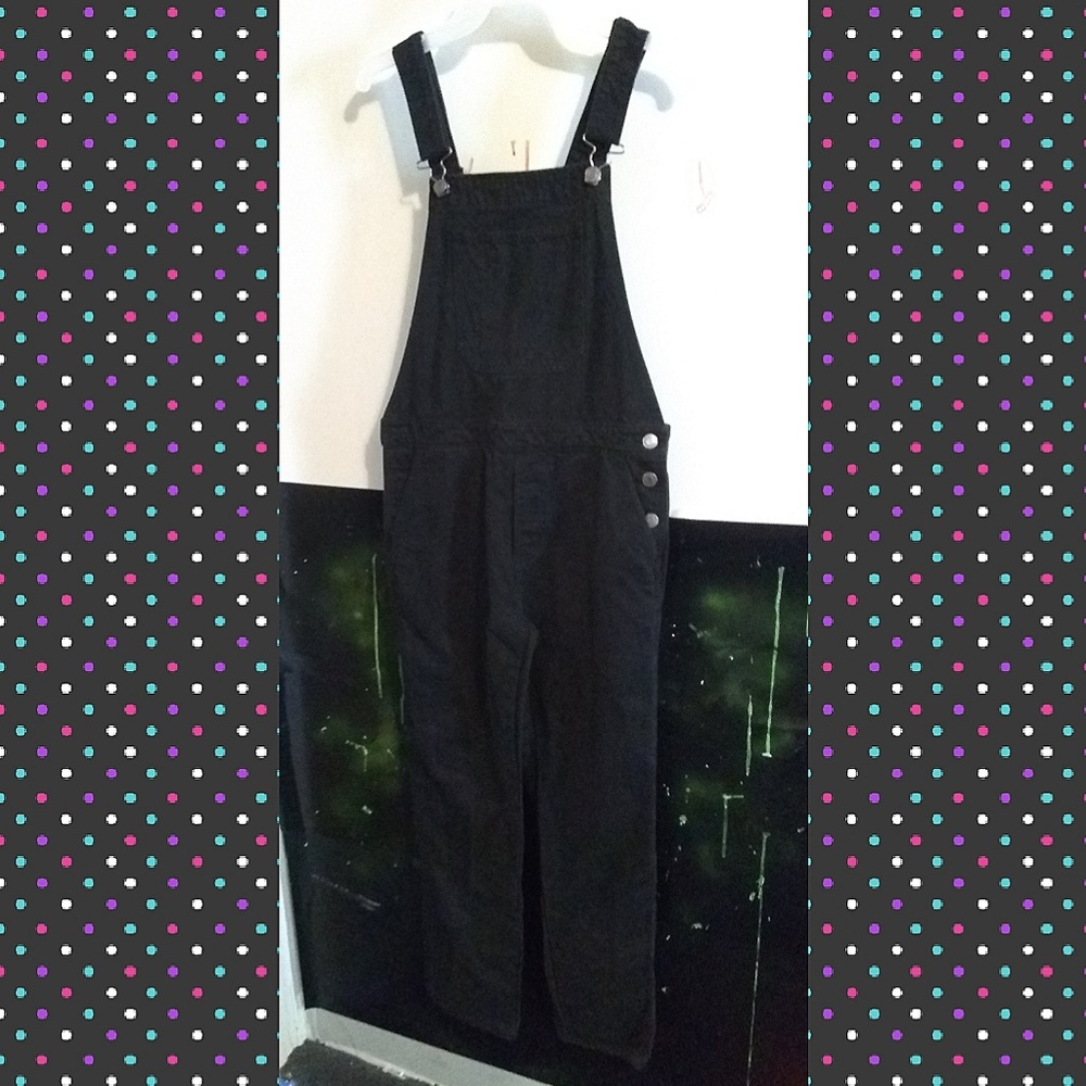 Womens black overalls